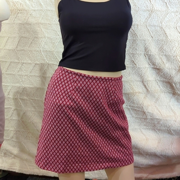 Skirt size S 3 4 misses small red mini - Picture 5 of 13